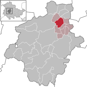 Poziția Molschleben pe harta districtului Gotha