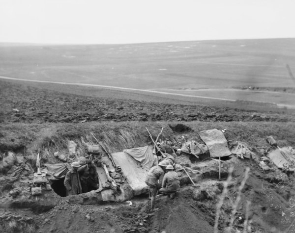 Australian positions near Morlancourt just after the first battle