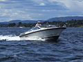 * Nomination Motorboat in Oslofjord --Pudelek 11:41, 26 August 2008 (UTC) * Promotion Good sharpness and exposure, might improved if the boat was to the right of center, but I think it passes the requirements. TimVickers 17:20, 29 August 2008 (UTC)