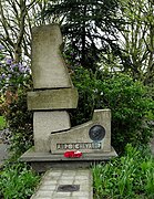 Monument dedicated to King Albert 1st, in the municipal park of Mouscron (Be)