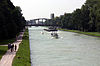 One of the several cycling paths leads alongside the Dortmund-Ems-Kanal