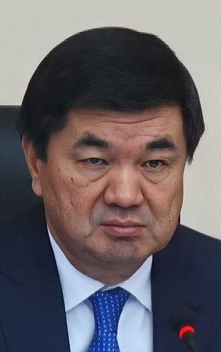 <span class="mw-page-title-main">Mukhammedkalyi Abylgaziev</span> Kyrgyz politician; Prime Minister of Kyrgyzstan (2018-2020)