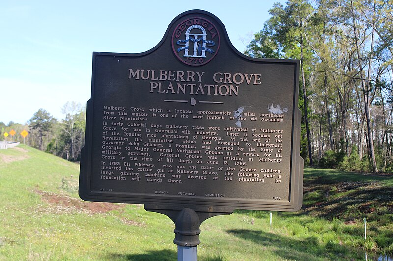 File:Mulberry Grove Plantation historical marker, Port Wentworth.jpg