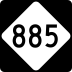 Interstate 885 and North Carolina Highway 885 marker