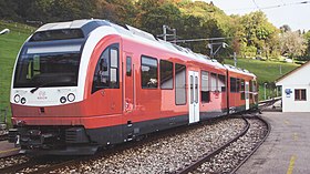 Train en gare de Le Muids.