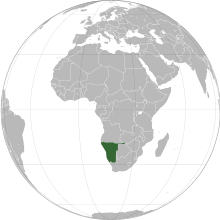 Description de l'image Namibia (orthographic projection).svg.