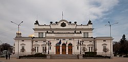 Bulgarian kansalliskokouksen rakennus Sofiassa