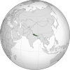 Nepal (orthographic projection).svg