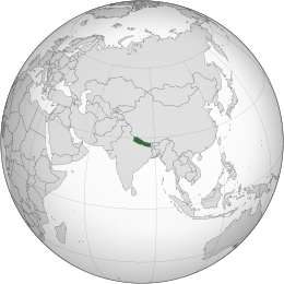 Nepal (orthografische Projektion) .svg