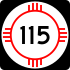 State Road 115 marker