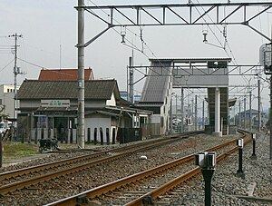 Tobu-Kereta api Niragawa-stasiun-tempat(Jepang, Ota-Gunma).