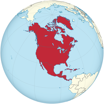 North America on the globe (red).svg