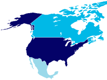 People authorized to work in Brazil by North American countries in 2009. Organized by number of people.
4,040
684
368 North American workforce to Brazil (new).svg