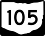 State Route 105 marker