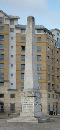 Mylne's obelisk at St George's Circus, 1771