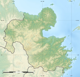 Voir sur la carte topographique de la préfecture d'Ōita