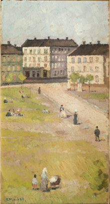 Olaf Ryes plads i Oslo. Eftermiddag, 1884.png