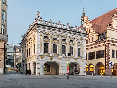 Old stock exchange in Leipzig, Saxony, Germany