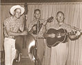 Olen and The Bluegrass Travelers at KCES FM radio, Eufaula, Oklahoma, 1950
