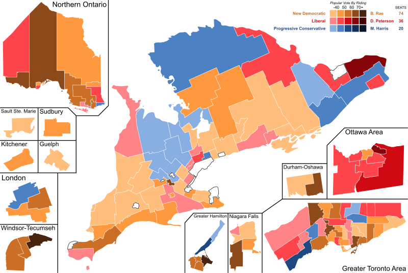 File:Ontario Provincial Election 1990 - Results Map.svg