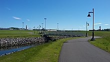 A public park at the former site of the tar ponds, called Open Hearth Park, in 2017 Open Hearth Park.jpg