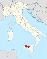 Položaj Provincije Palermo u Italiji
