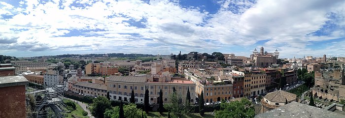 Panoramic view of Rome from the Imperial Forums
