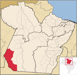 Kaart van Jacareacanga