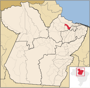 Poziția localității Ponta de Pedras