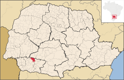 Localização de São Jorge d'Oeste no Paraná