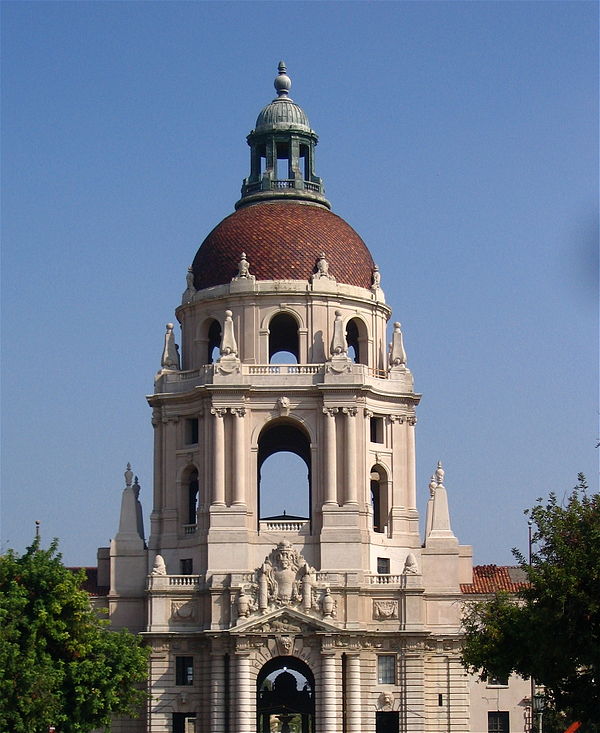 Pasadena City Hall in California is also an example of the City Beautiful fashion