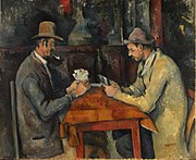 Paul Cézanne, 1892-95, Los jugadores de cartas, 60 x 73 cm, óleo sobre lienzo, Courtauld Institute of Art, Londres.jpg