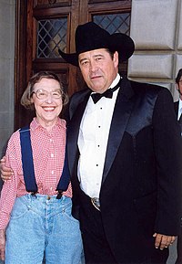 Peg Phillips and Barry Corbin at the 1993 Emmy Awards Peg Phillips and Barry Cobin.jpg