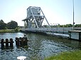 Côté nord de Pegasus Bridge à Bénouville, sur la Canal de Caen à la mer.