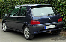 Peugeot 106 Sport Facelift rear 20100914.jpg