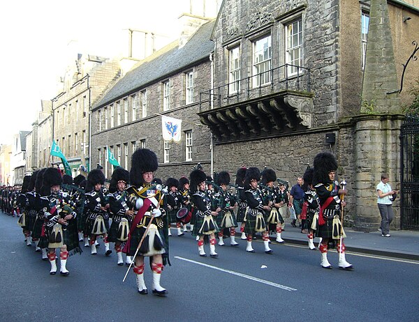 Lonach Pipe band, Edinburgh, Scotland, 2009