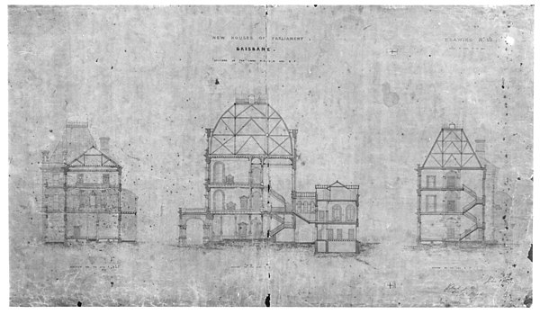 Plan of Parliament House, 1867