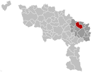 Pont-à-Celles Hainaut Belgium Map.png