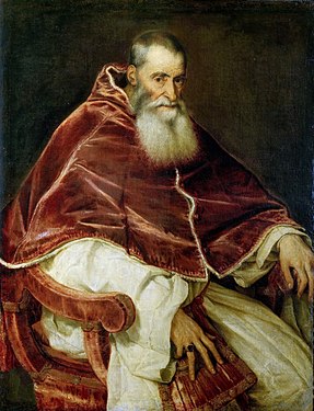 Alessandro Farnese, poltredet gant Tizian