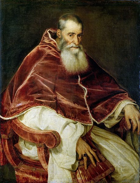 File:Portrait of Pope Paul III Farnese (by Titian) - National Museum of Capodimonte.jpg