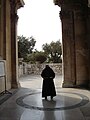 Priest at the enterence of Gethsemane.jpg