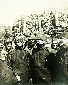 Prisoner of war, Russian solder, trench, First World War Fortepan 85697.jpg