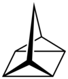 Structuurformule van quadricyclaan