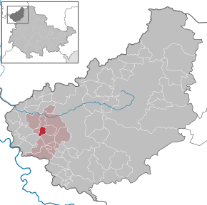 Poziția Röhrig pe harta districtului Eichsfeld