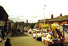 A contemporary view of Radcliffe's annual traditional English Carnival Radcliffe greater manchester carnival 2.jpg