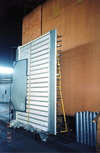 A radiant heat panel for precision testing of quantified energy exposures at the Institute for Research in Construction of the NRC, near Ottawa. Radiant heat panel nrc ottawa.jpg