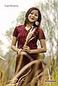 A Ranglong girl (one of many sub tribes of halam) in hnampon(culture attire).