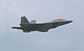 F-22 Raptor in flight.