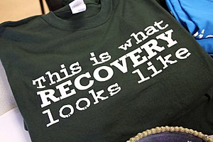 T-shirt intended to show the possibility and individuality of recovery