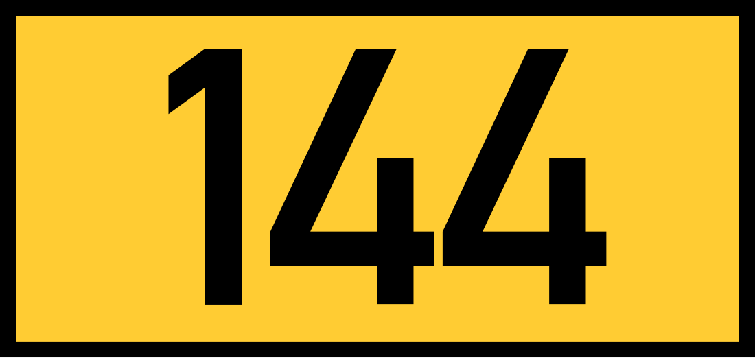 File:Reichsstraße 144 number.svg